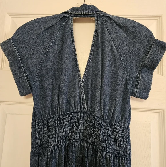 ✨️Maeve Blue Midi Dress with A-line Silhouette - Picture 2 of 14